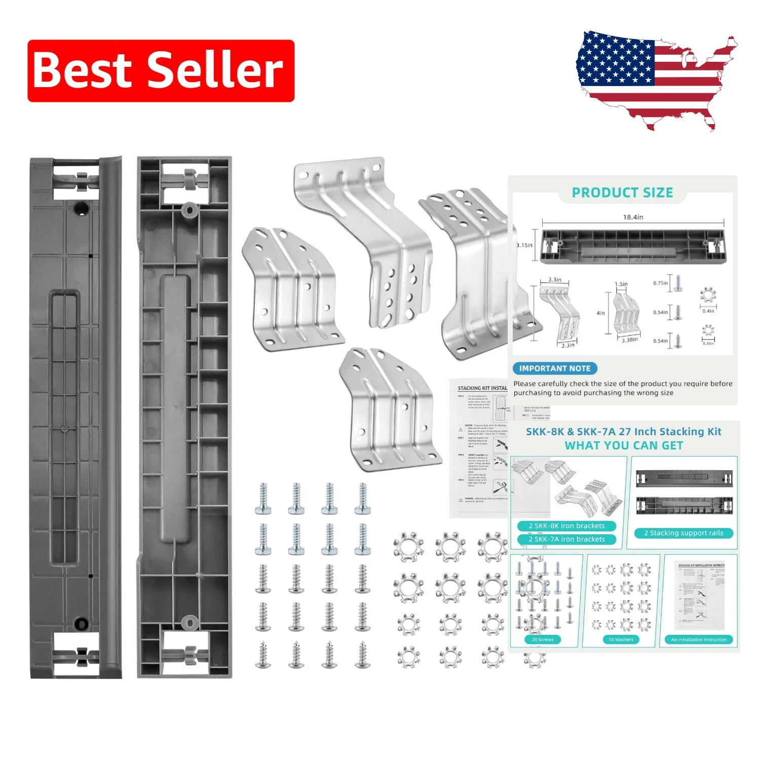 User-Friendly Samsung Stacking Kit for 27-Inch Was